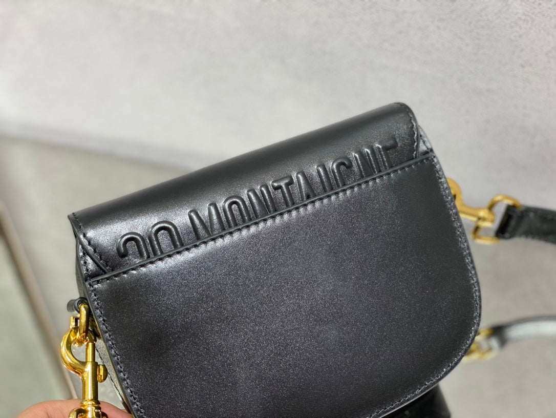 Dior Bobby-小號18cm-黑色牛皮