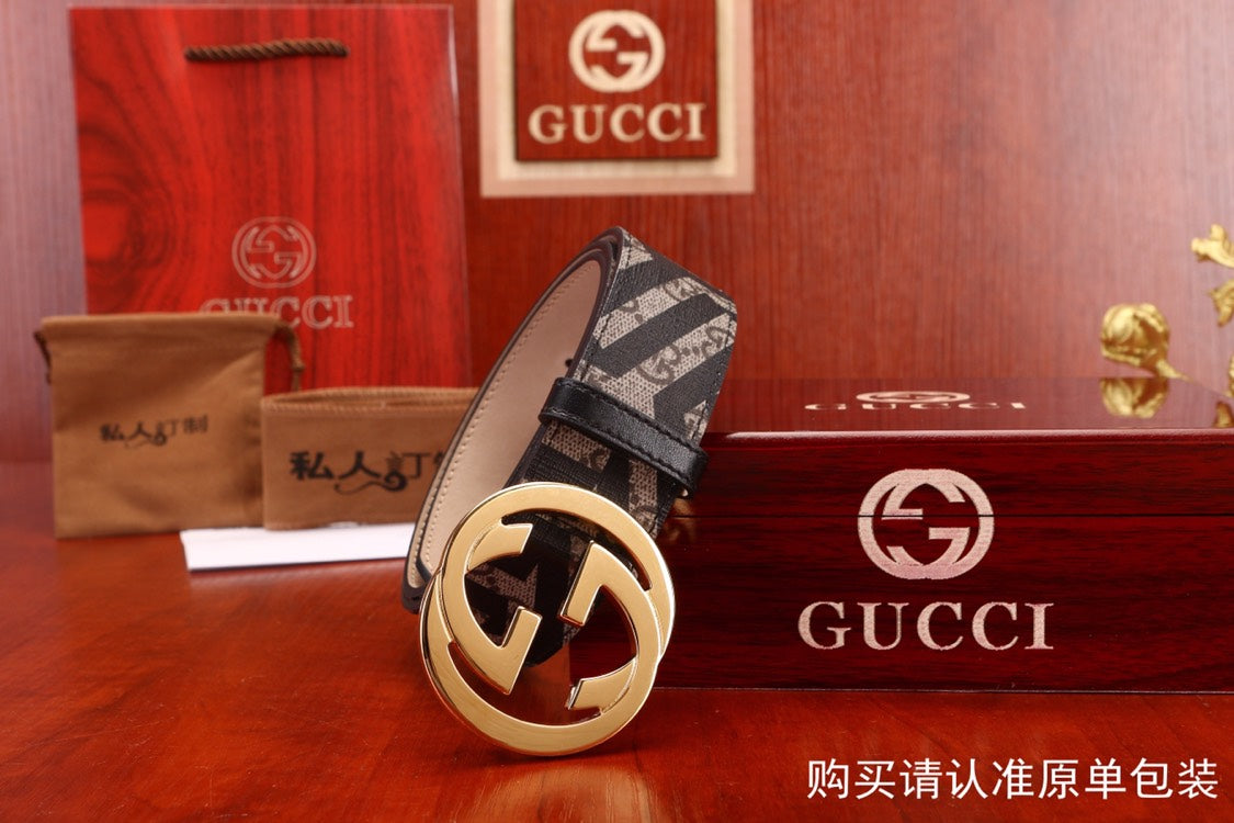 古G家-皮帶-3.8cm-男款