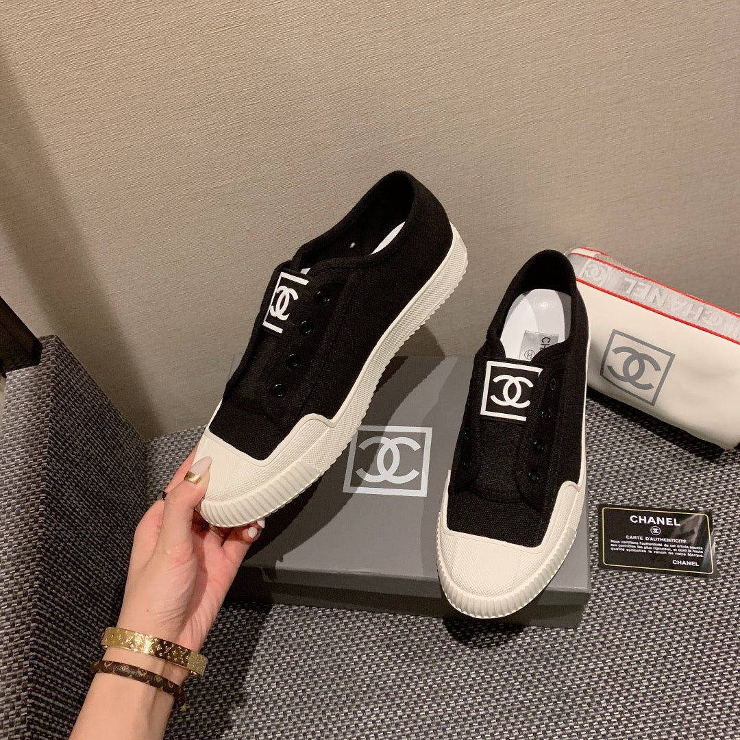 小香家-vintage 中古帆布鞋 黑色
