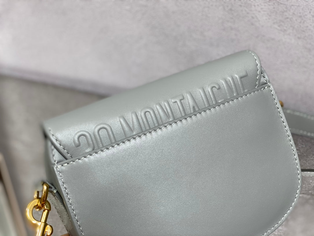 Dior Bobby-小號18cm-岩石灰牛皮