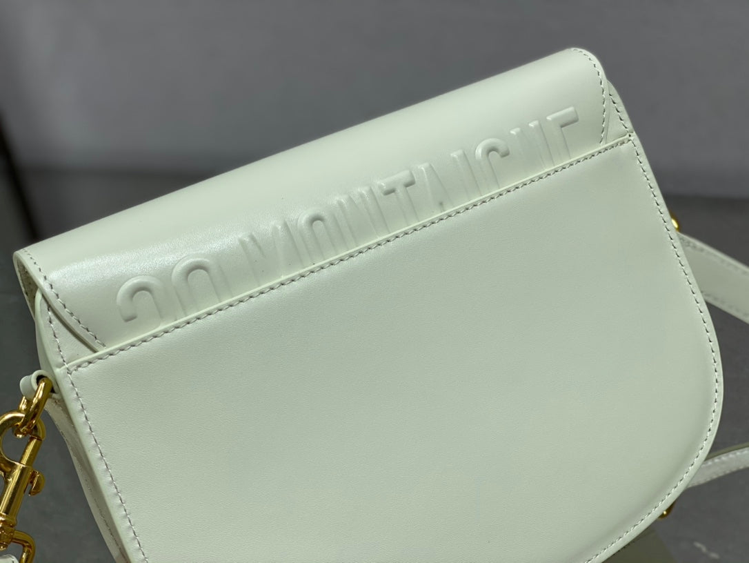 Dior Bobby-中號22cm-白色牛皮