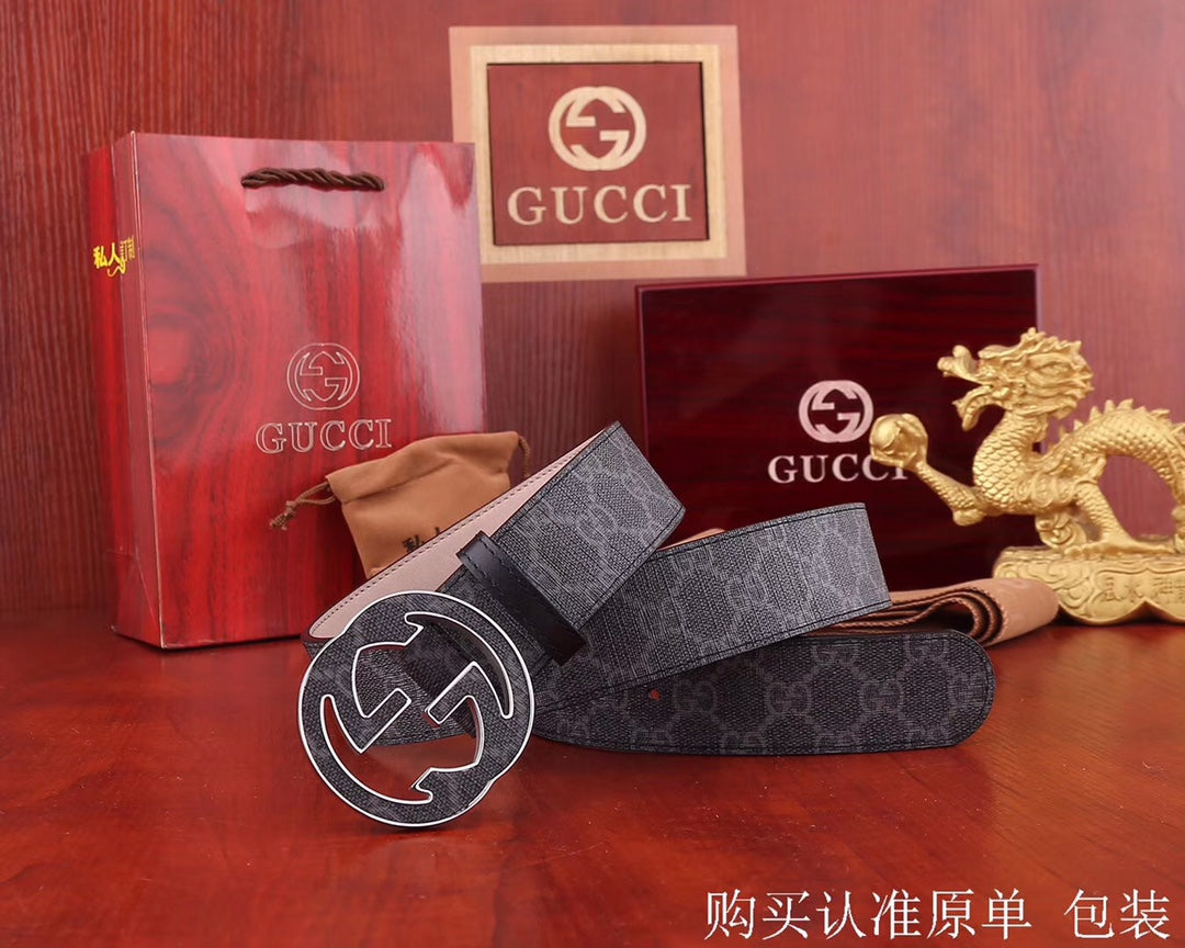 古G家-皮帶-3.8cm-男款