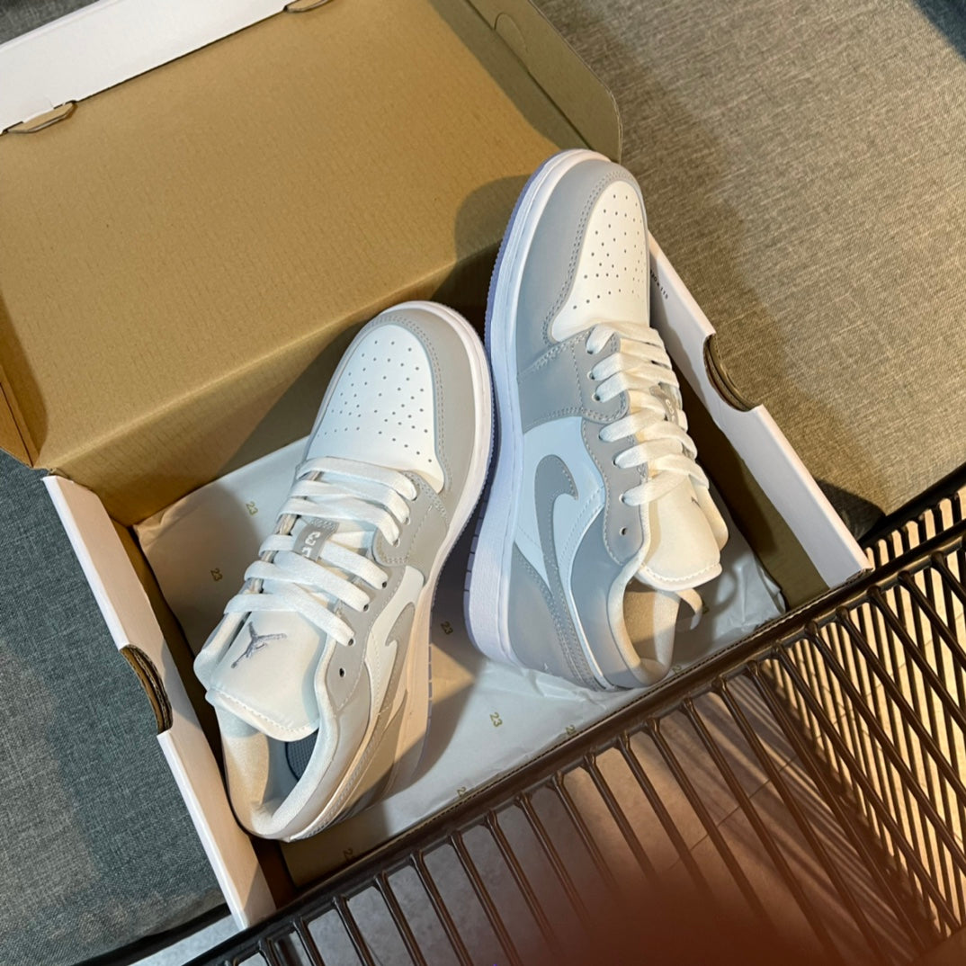 N1K-Air Jordan 1 Low 板鞋 休閒鞋 灰色