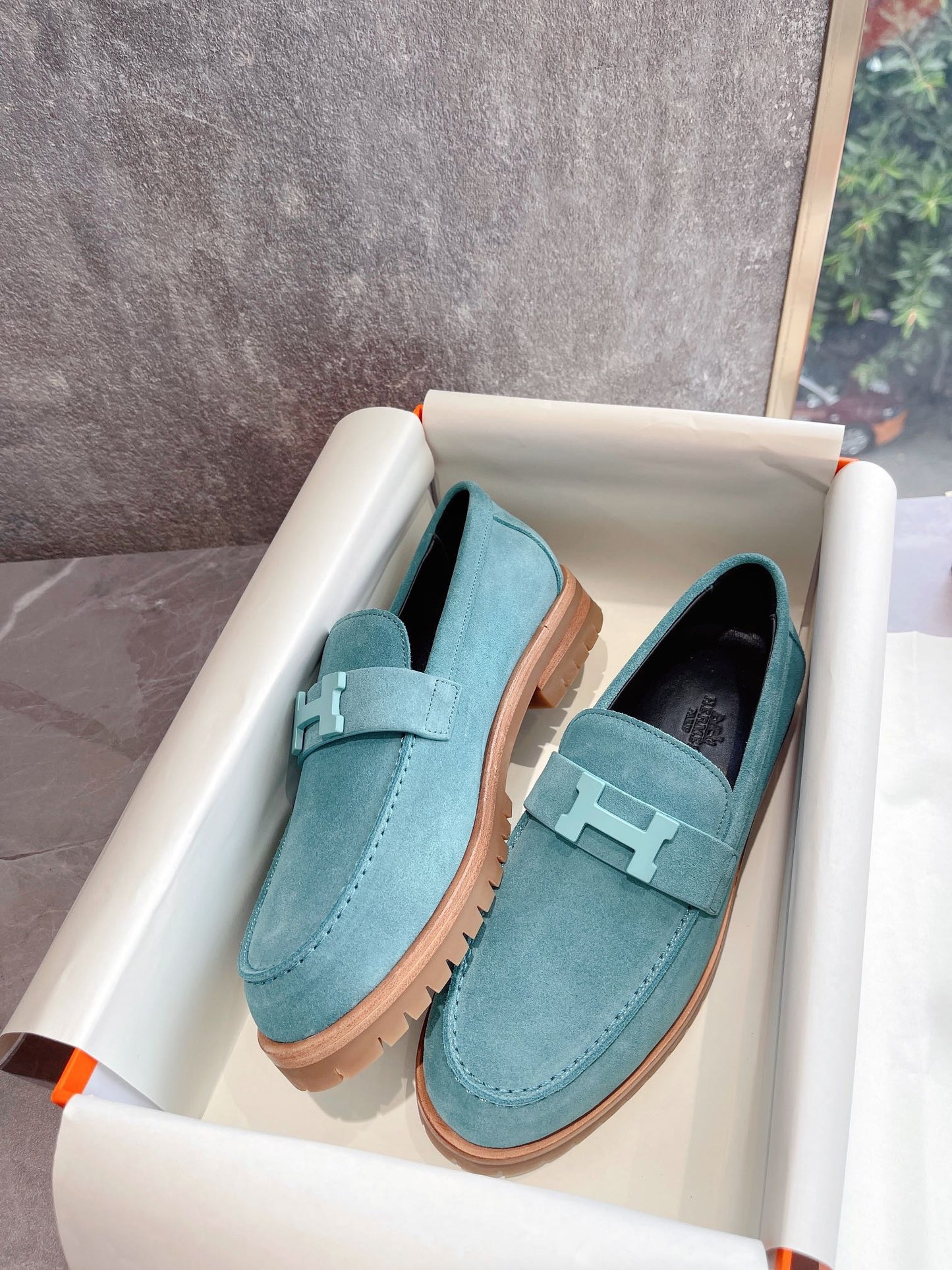 小愛款-22FW 樂福鞋 藍色