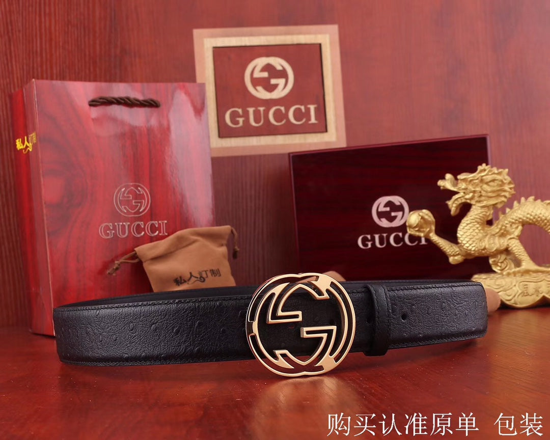 古G家-皮帶-3.8cm-男款