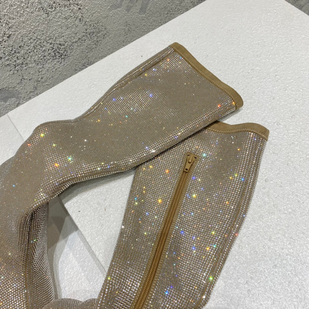 B編織-22S官網秋冬新品 高跟鑽靴（35-39，40-42可訂製）