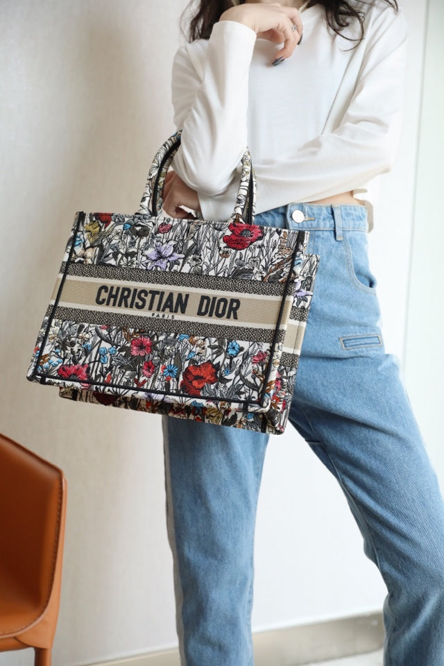 Dior Book Tote-小號36.5cm-月季花系列