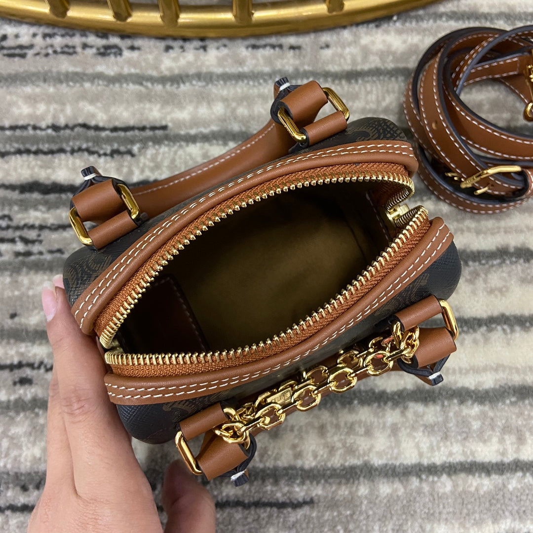 賽C家-TRIOMPHE 復古迷你波士頓包