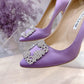 Manolo Blahnik-尖頭 高跟鞋 細跟鞋 紫色