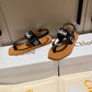 Chloe鞋-Chloe Woody Logo 涼鞋（黑）