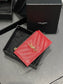 YSL 新品卡包_紅色金扣