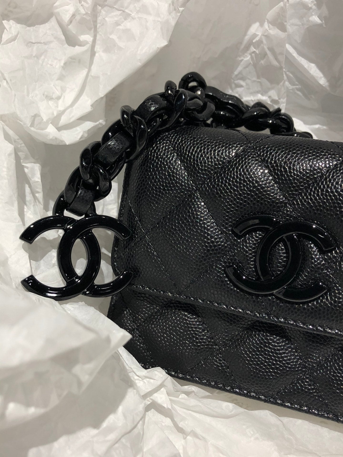 Chanel 黑色卡包