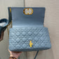 Dior Caro 大號28cm-馬卡龍藍