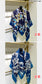小愛款-美洲野馬方形圍巾 140cm140cm 70%羊絨+30%真絲 藍色