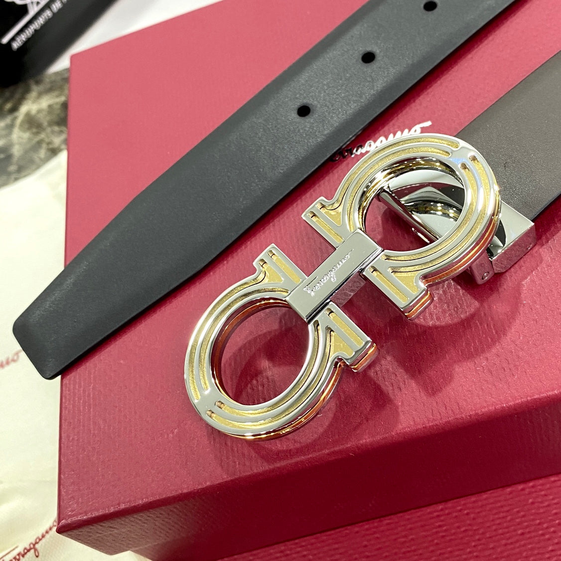 SF菲拉格-皮帶-3.5cm-男款