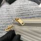 YSL Monogram 手拿包-白山形紋金扣