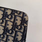 Dior 老花拉鍊零錢包-銀Logo