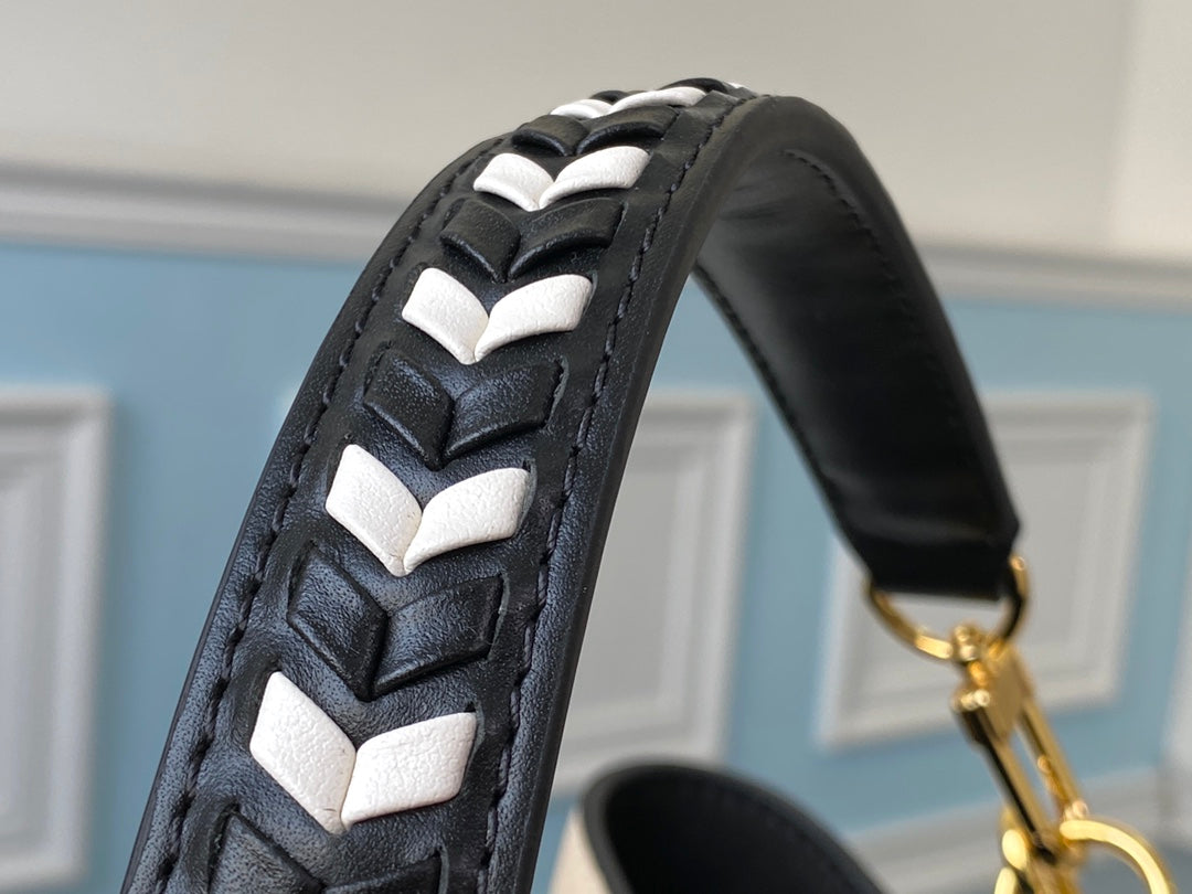 LV M56889 奶白色 NéoNoé 中號水桶包