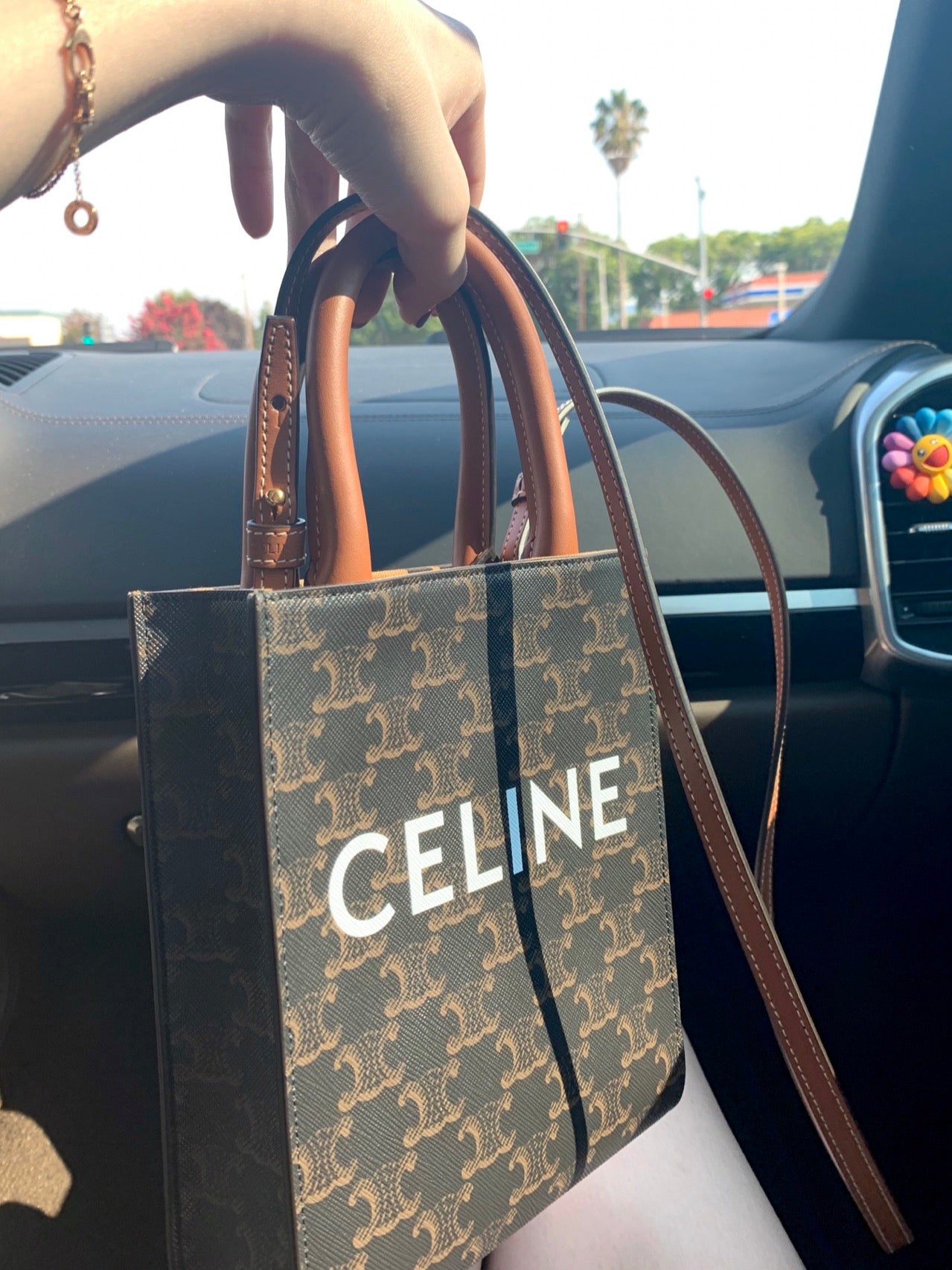 熱銷款 Celine Mini Cabas 棕色老花