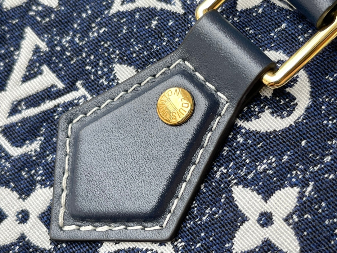 M59609 路L家-Speedy Bandoulière 25波士頓包 牛仔藍