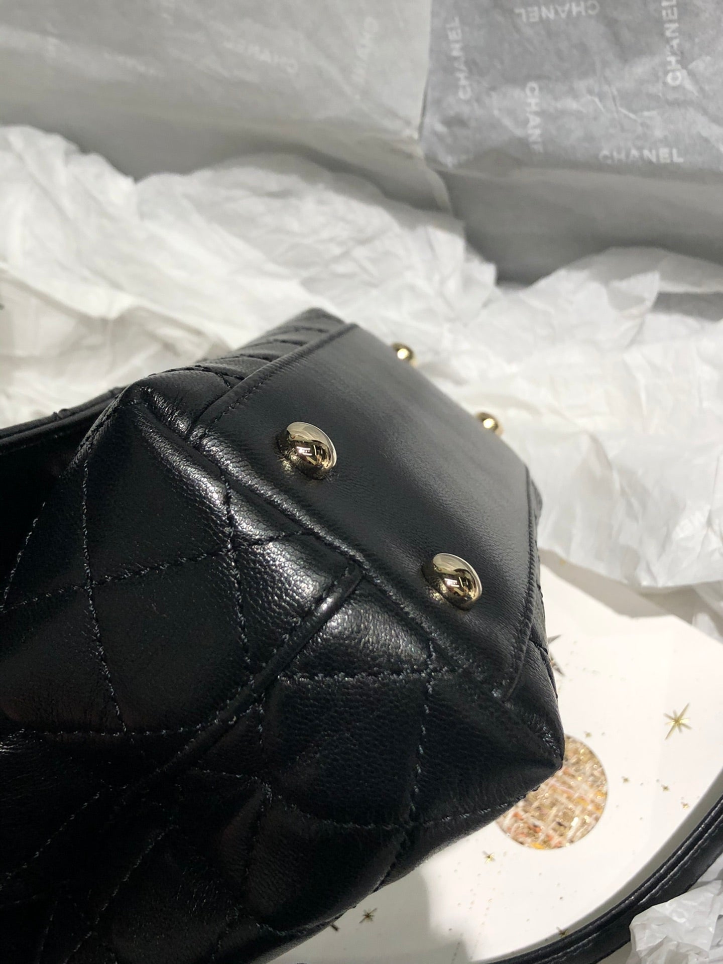 Chanel mini coco handle彩虹包-黑色