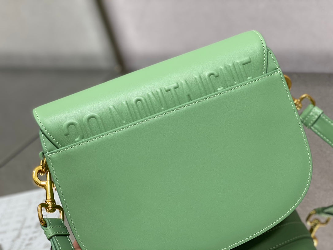 Dior Bobby-中號22cm-薄荷綠牛皮