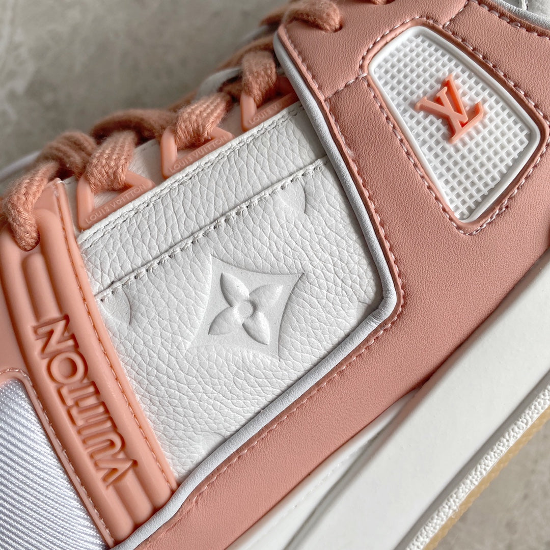 LV鞋-LV Trainer 米桃粉 休閒鞋（男女同款）