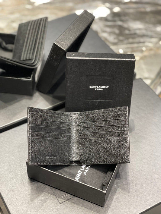 YSL 男士短款單隔層短夾