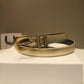 賽C家-金色金扣皮帶-1.8cm