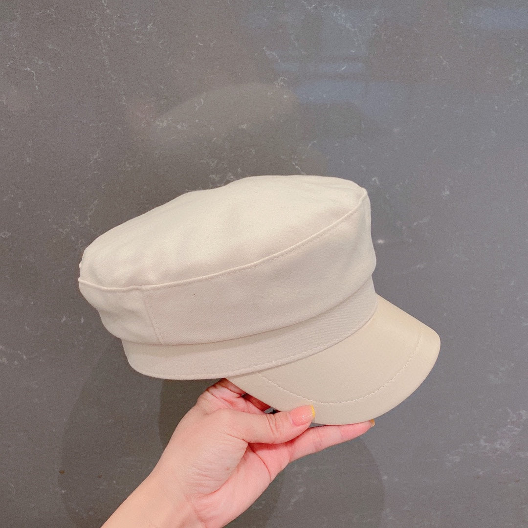 賽C家-鴨舌軍帽 白色