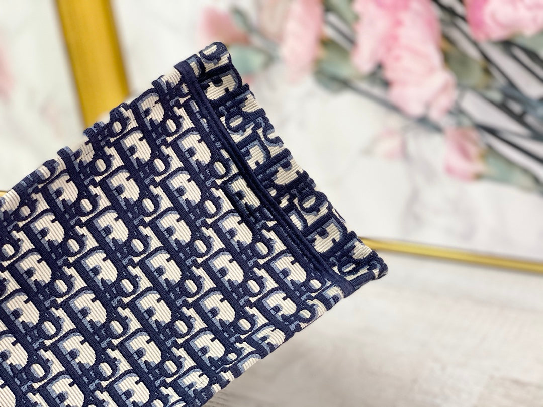 Dior Book Tote-小號36.5cm-深藍老花