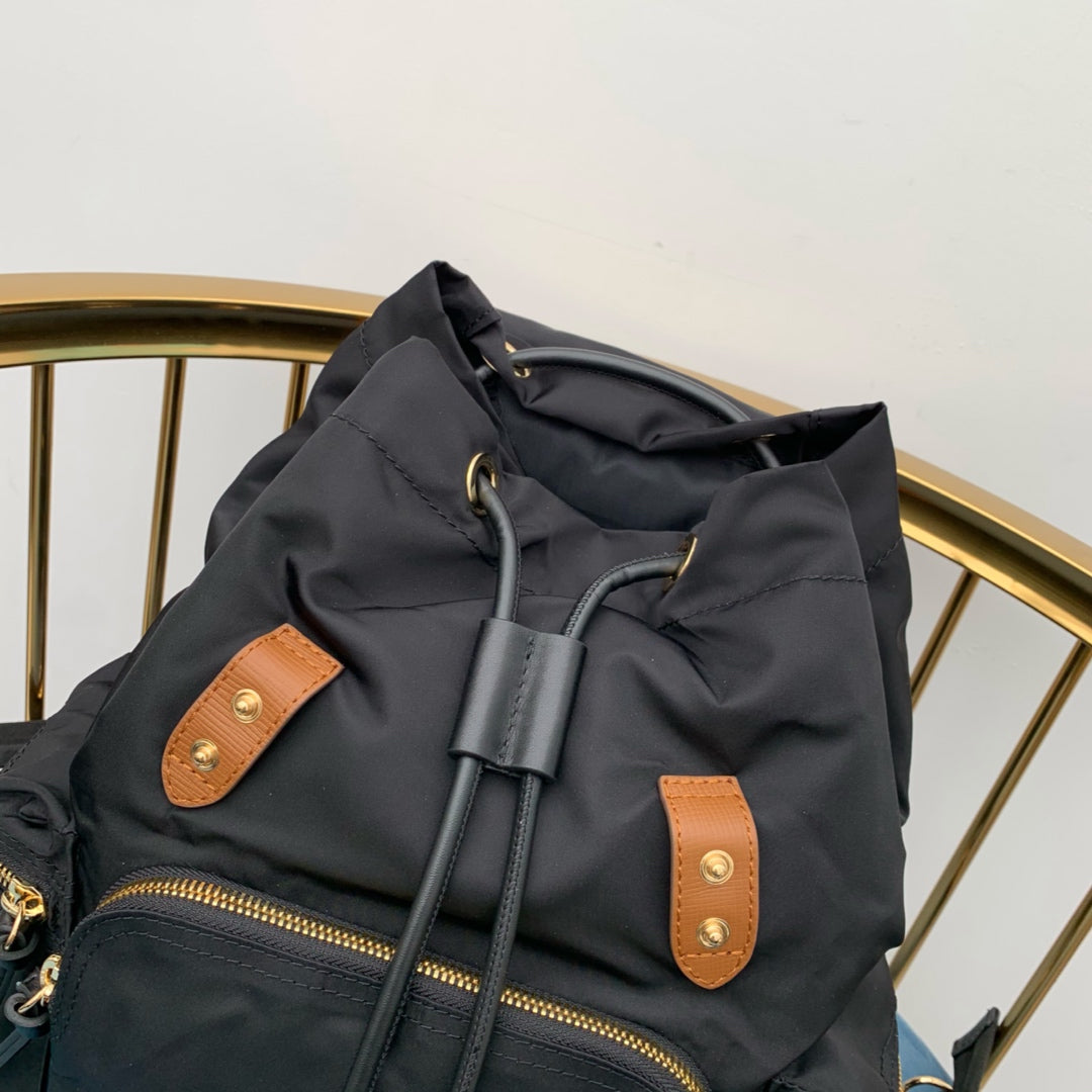 巴B家-Rucksack軍旅背包 黑色 中號