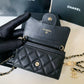 Chanel CF鏈條零錢卡包