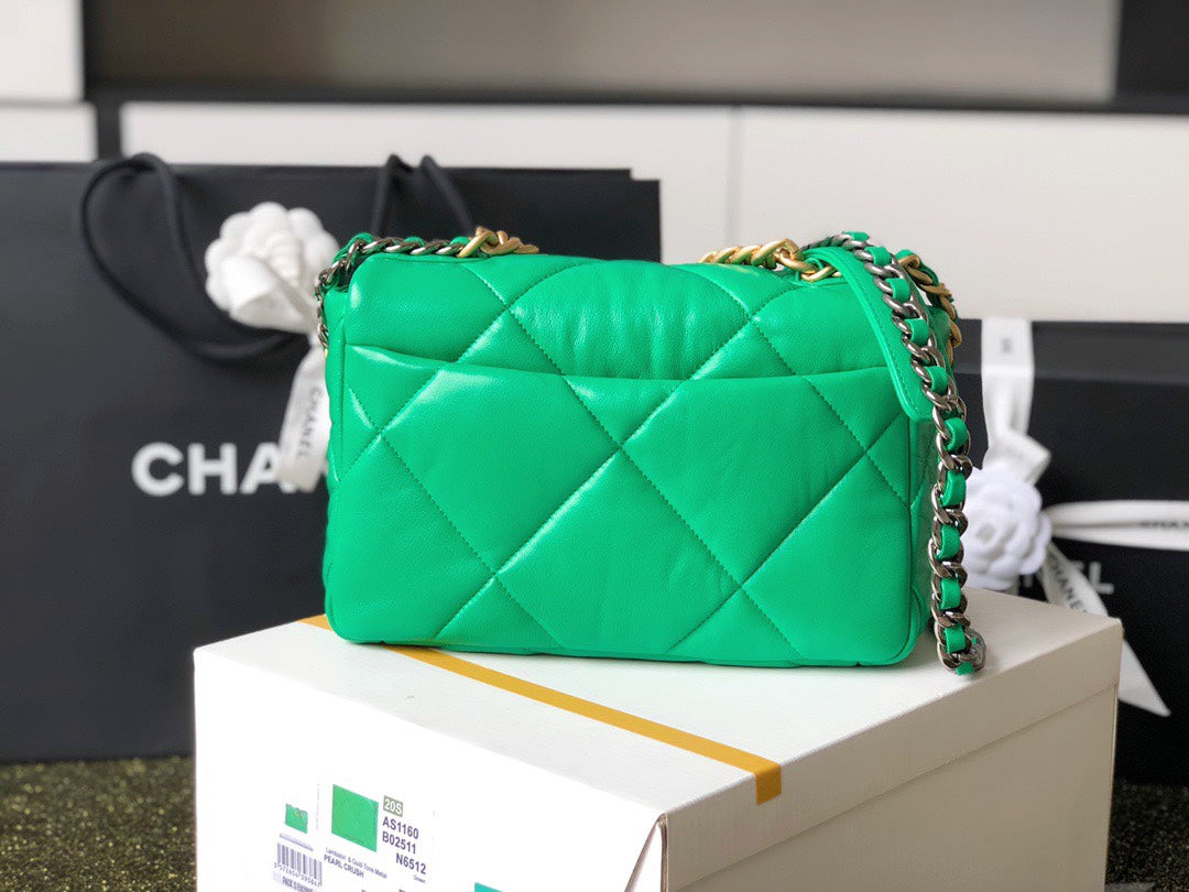 Chanel 19Bag-小號青草綠