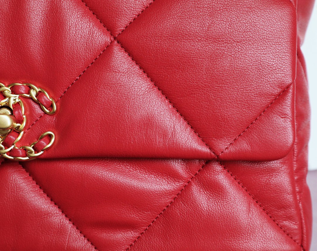 Chanel 19Bag-中號紅色