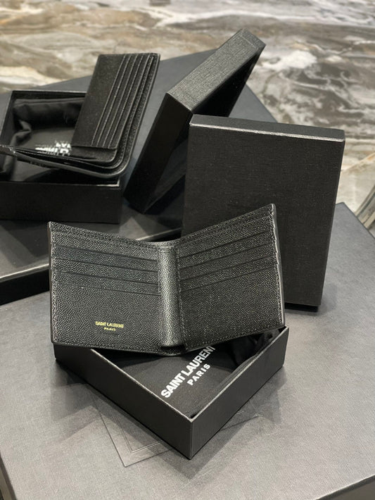 YSL 男士短款單隔層錢包