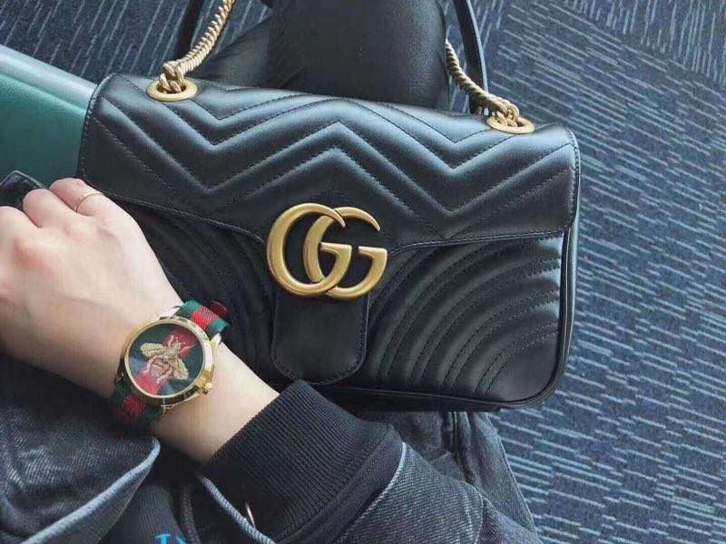 古G家-Marmont-黑色中號26cm（26*7*5cm）