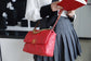 Chanel 19Bag-中號珊瑚紅