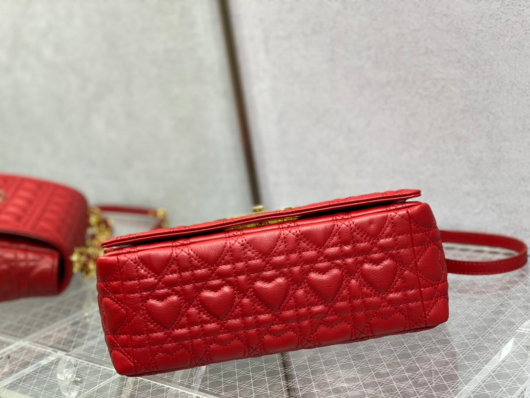 Dior-Caro 愛心七夕系列 中號 紅色