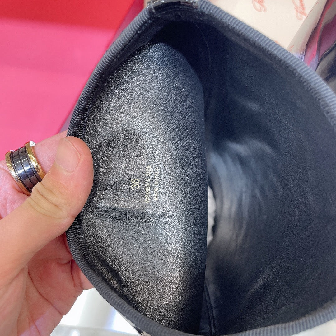 RV秋冬漆皮長靴
