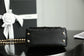 Chanel mini coco handle-黑色球紋牛皮-淡金扣