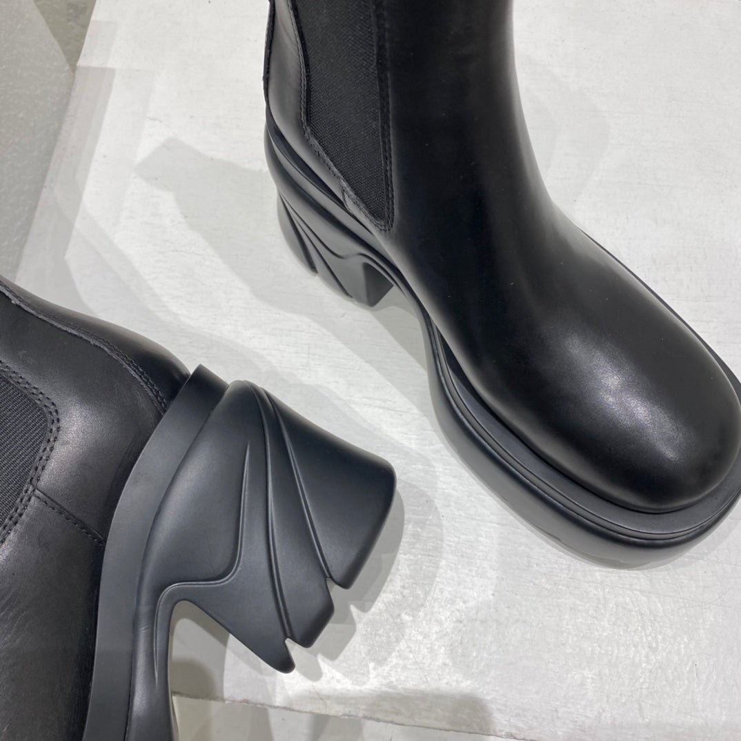 B編織-22ss 厚底中筒靴（35-39，40-41可訂製）