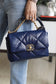 Chanel 19Bag-小號深藍
