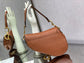 Dior Saddle 馬鞍包-手掌紋-大號焦糖棕色-25.5cm