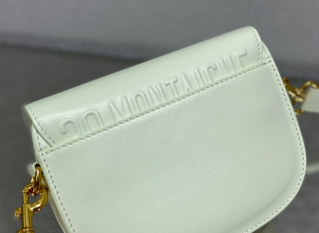 Dior Bobby-小號18cm-白色牛皮