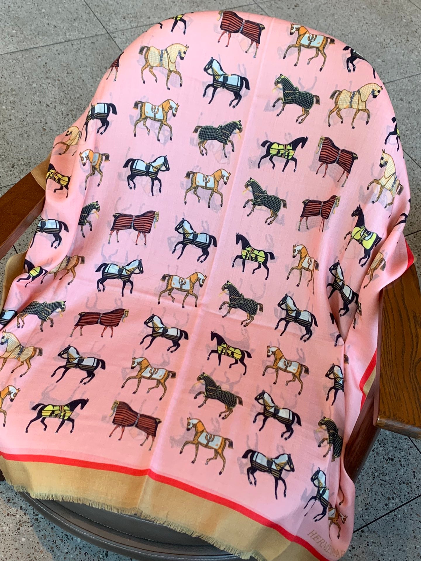 小愛款-頂級工藝羊絨長圍巾 100*200cm 粉色
