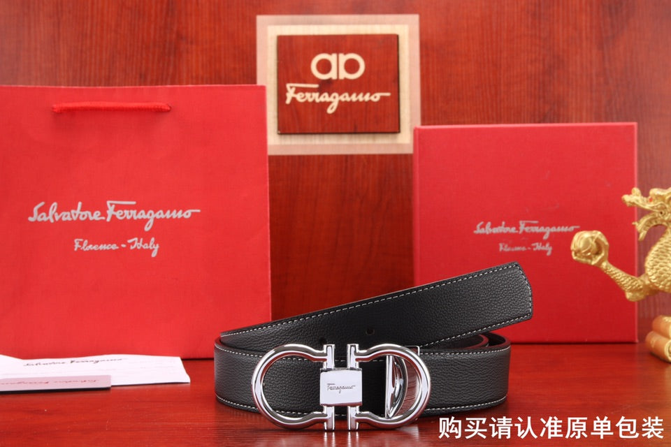 SF菲拉格-皮帶-3.4cm-男款