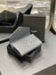 YSL 新品短夾 藍灰色金扣