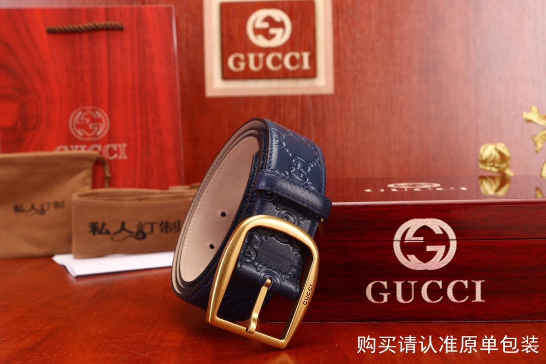 古G家-皮帶-3.8cm-男款