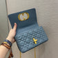 Dior Caro 小號20cm-馬卡龍藍